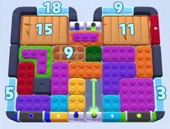 Color Block Jam level 1686 / 1696 / 2686: screenshot of the board