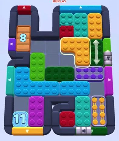 Color Block Jam level 1336 / 1339: screenshot of the board