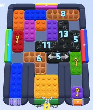 Color Block Jam level 973 / 974 / 1866: screenshot of the board