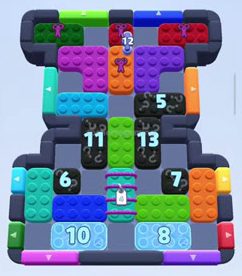 Color Block Jam level 844 / 1742: screenshot of the board