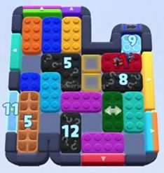 Color Block Jam level 1320 / 1326 / 2227: screenshot of the board