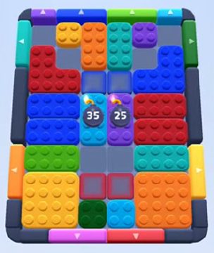 Color Block Jam level 235 / 623 / 1073: screenshot of the board