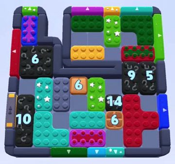 Color Block Jam level 1386 / 1400 / 2308: screenshot of the board