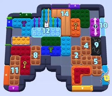 Color Block Jam level 1541 / 1544 / 1546 / 1547 / 1551: screenshot of the board