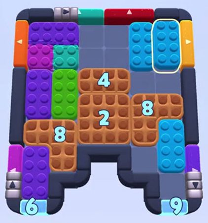 Color Block Jam level 1145 / 1144: screenshot of the board