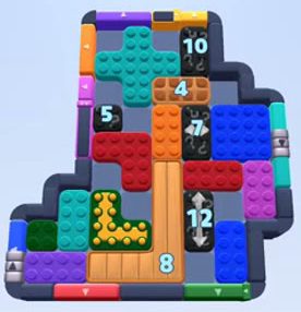 Color Block Jam level 1108 / 1113 / 2041: screenshot of the board