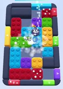 Color Block Jam level 73: screenshot of the board