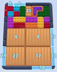Color Block Jam level 174: screenshot of the board