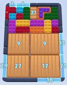 Color Block Jam level: screenshot of the board