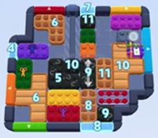 Color Block Jam level 1558 / 2469: screenshot of the board