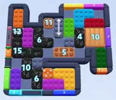 Color Block Jam level 1494 / 2404: screenshot of the board