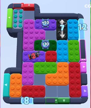 Color Block Jam level 1006 / 1007 / 1910: screenshot of the board