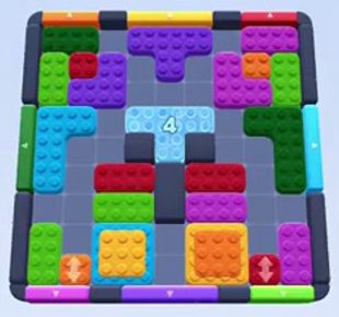 Color Block Jam level 30: screenshot of the board