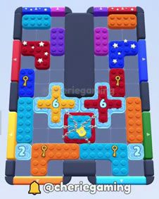 Color Block Jam level: screenshot of the board