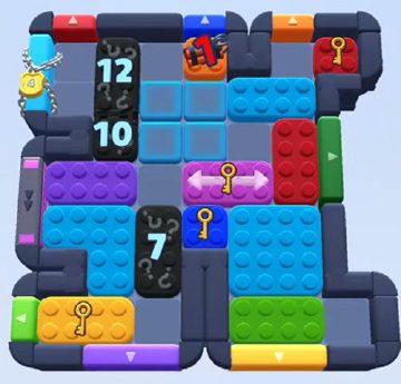 Color Block Jam level 851 / 1748: screenshot of the board
