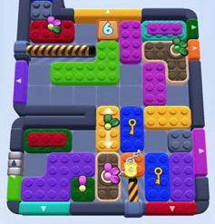 Color Block Jam level: screenshot of the board