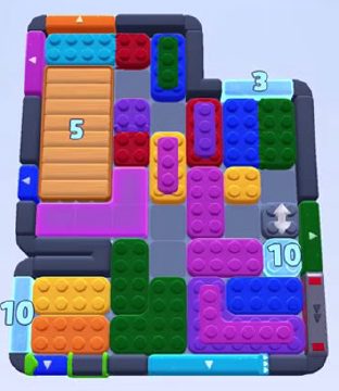 Color Block Jam level 1488 / 1482 / 1491: screenshot of the board