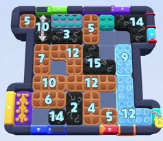 Color Block Jam level 1536 / 2446: screenshot of the board
