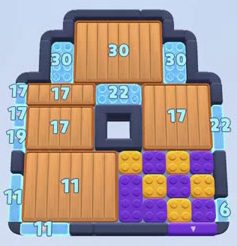 Color Block Jam level: screenshot of the board