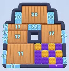 Color Block Jam level: screenshot of the board