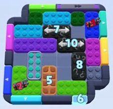 Color Block Jam level 1309 / 1313 / 1314 / 2220: screenshot of the board