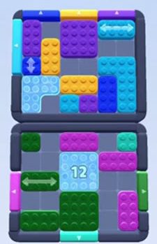 Color Block Jam level 42: screenshot of the board