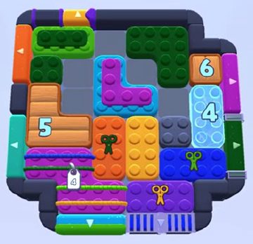Color Block Jam level 1220 / 1218 / 1225: screenshot of the board