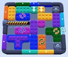 Color Block Jam level 1326 / 1315 / 1318: screenshot of the board