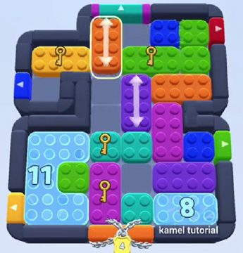 Color Block Jam level 500 / 913 / 1394: screenshot of the board