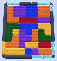 Color Block Jam level 196: screenshot of the board
