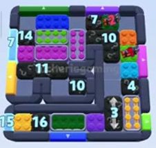 Color Block Jam level 919 / 918 / 1811: screenshot of the board