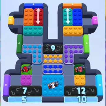 Color Block Jam level 818 / 1717: screenshot of the board
