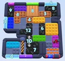 Color Block Jam level 1471 / 2381: screenshot of the board