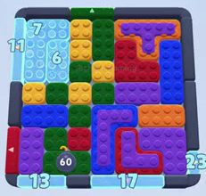Color Block Jam level 137: screenshot of the board