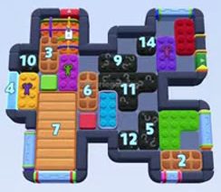 Color Block Jam level 1541 / 2451: screenshot of the board