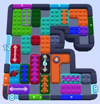 Color Block Jam level 1439 / 1420 / 1436 / 1716: screenshot of the board