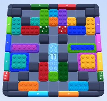 Color Block Jam level 264 / 652 / 1102: screenshot of the board