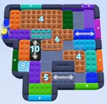 Color Block Jam level 1450 / 1453 / 1454 / 1457: screenshot of the board