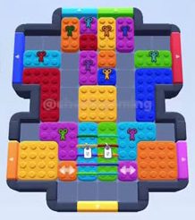Color Block Jam level 95 / 483 / 883 / 1489: screenshot of the board