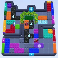 Color Block Jam level: screenshot of the board