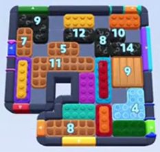 Color Block Jam level 1533 / 2443: screenshot of the board