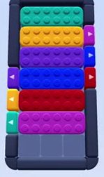 Color Block Jam level: screenshot of the board