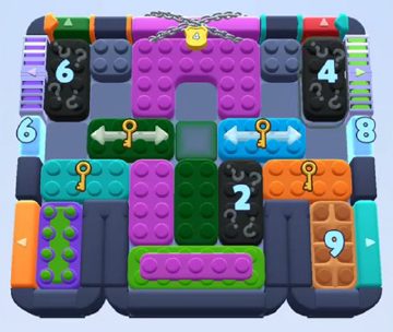 Color Block Jam level 1170 / 1171 / 2073: screenshot of the board