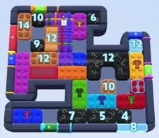 Color Block Jam level: screenshot of the board