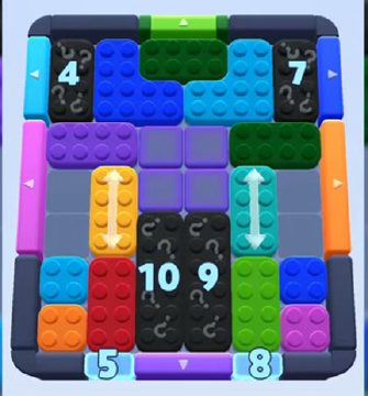 Color Block Jam level 730 / 740: screenshot of the board