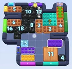 Color Block Jam level 1499 / 2409: screenshot of the board