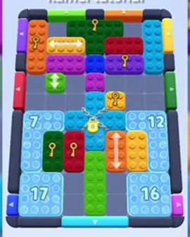 Color Block Jam level 176 / 564 / 1014 / 1687: screenshot of the board