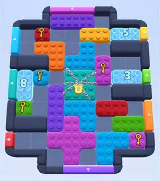 Color Block Jam level 377 / 771 / 1271: screenshot of the board
