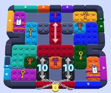 Color Block Jam level 1122 / 1116: screenshot of the board