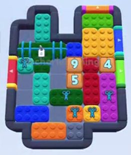 Color Block Jam level 451 / 845 / 1345 / 1714: screenshot of the board
